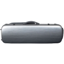 Hidersine Violin Case - Polycarbonate Oblong Brushed Silver