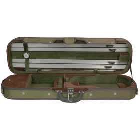 Hidersine Violin Case 4/4 Light Oblong - Olive