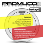 Promuco Heritage Drumhead 2-Ply Oil-Filled Bass Drum 22"