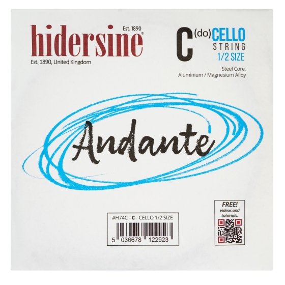Hidersine Andante Cello C String 4/4 - 3/4