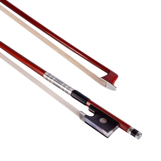 J. Thibouville-Lamy Bow - Joseph Alfred Lamy Style with 925 Silver, Striped Lapping - Violin