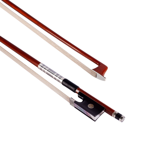 J. Thibouville-Lamy Bow - George Leon Lamy Style with 925 Silver, Striped Lapping - Violin